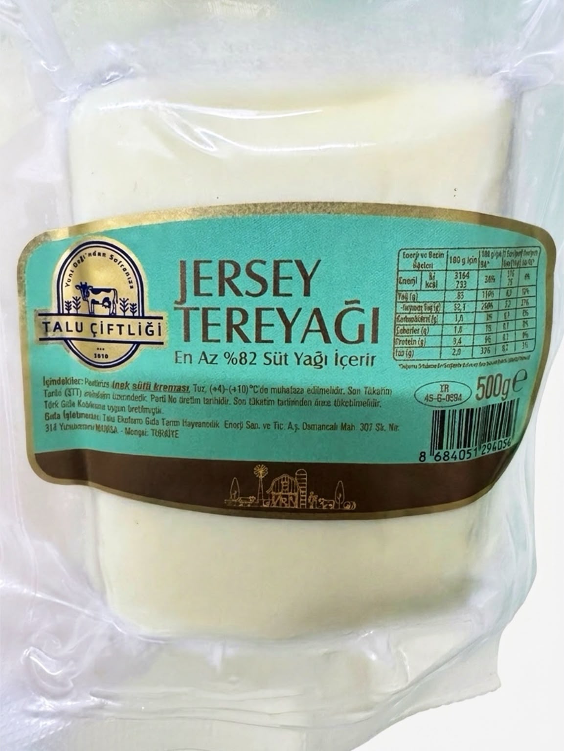 JERSEY TEREYAĞI 500 GR